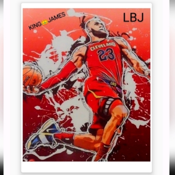 NEW!💯 LEBRON KING👑JAMES LBJ SELF CREATED 8.5x11 ULTRA PREMIUM GLOSSY POSTER!🤩 - Picture 2 of 4